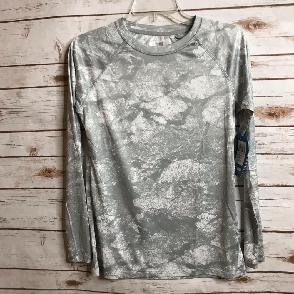 Reel Legends Grey Keep It Cool Performance Top
